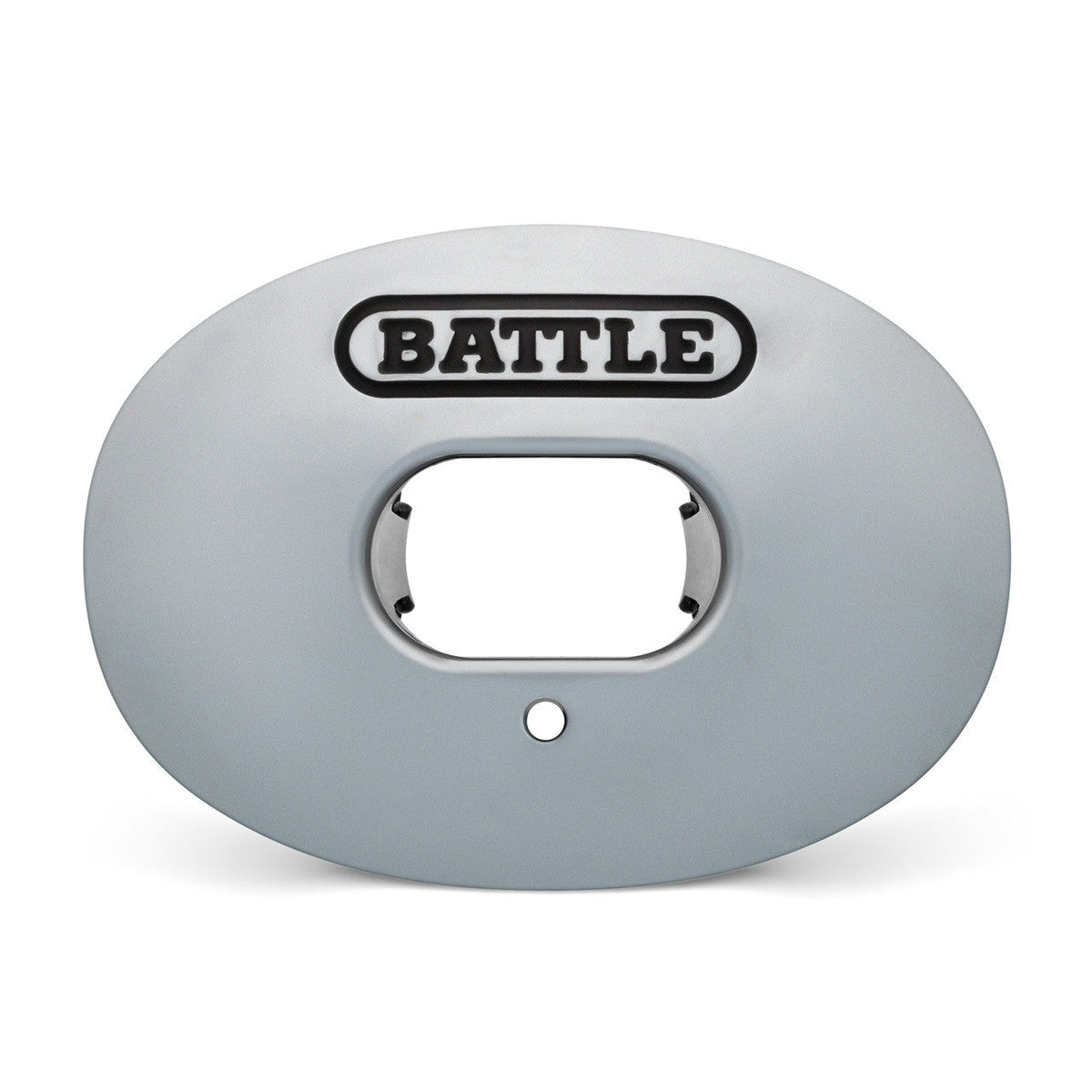 Battle Sports Oxygen Convertible Strap Football Mouthguard, 12 Colors - Silver