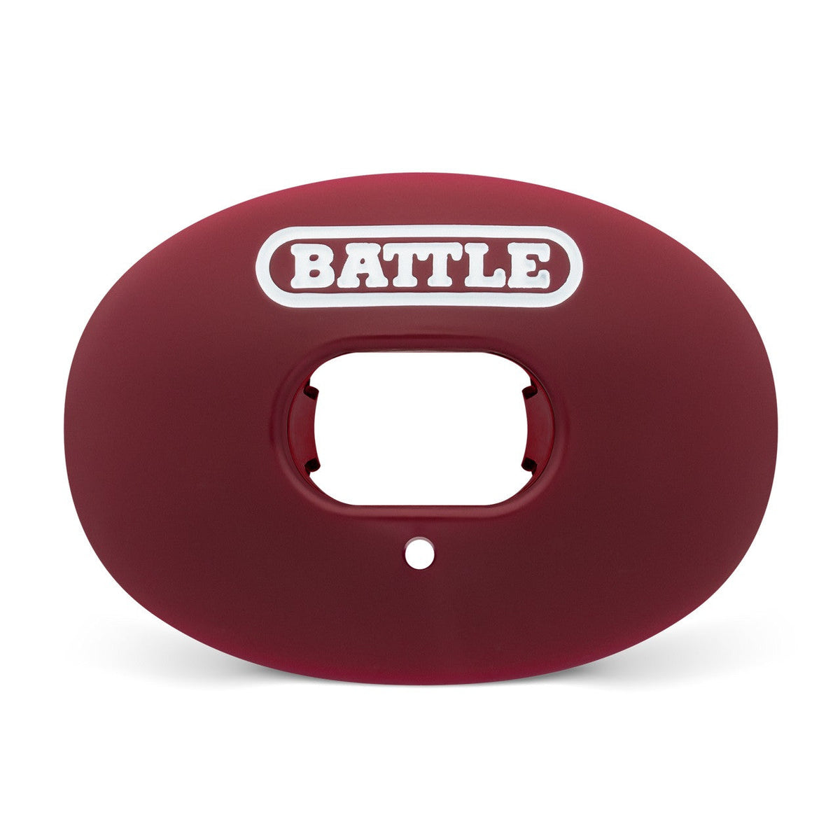 Battle Sports Oxygen Convertible Strap Football Mouthguard, 12 Colors - Maroon