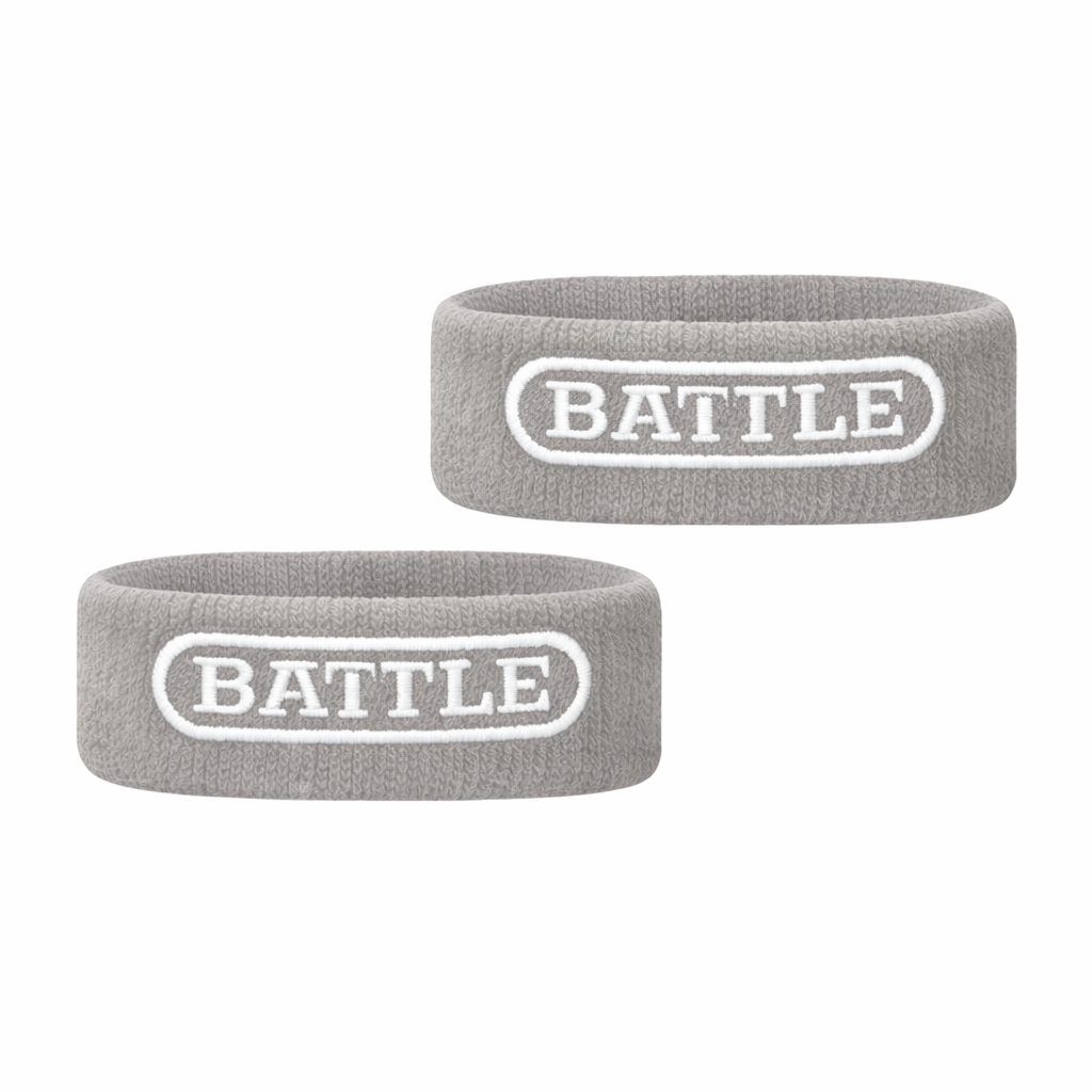 Battle Sports Football Arm Bands, 2 Pack, 7 Colors - Grey