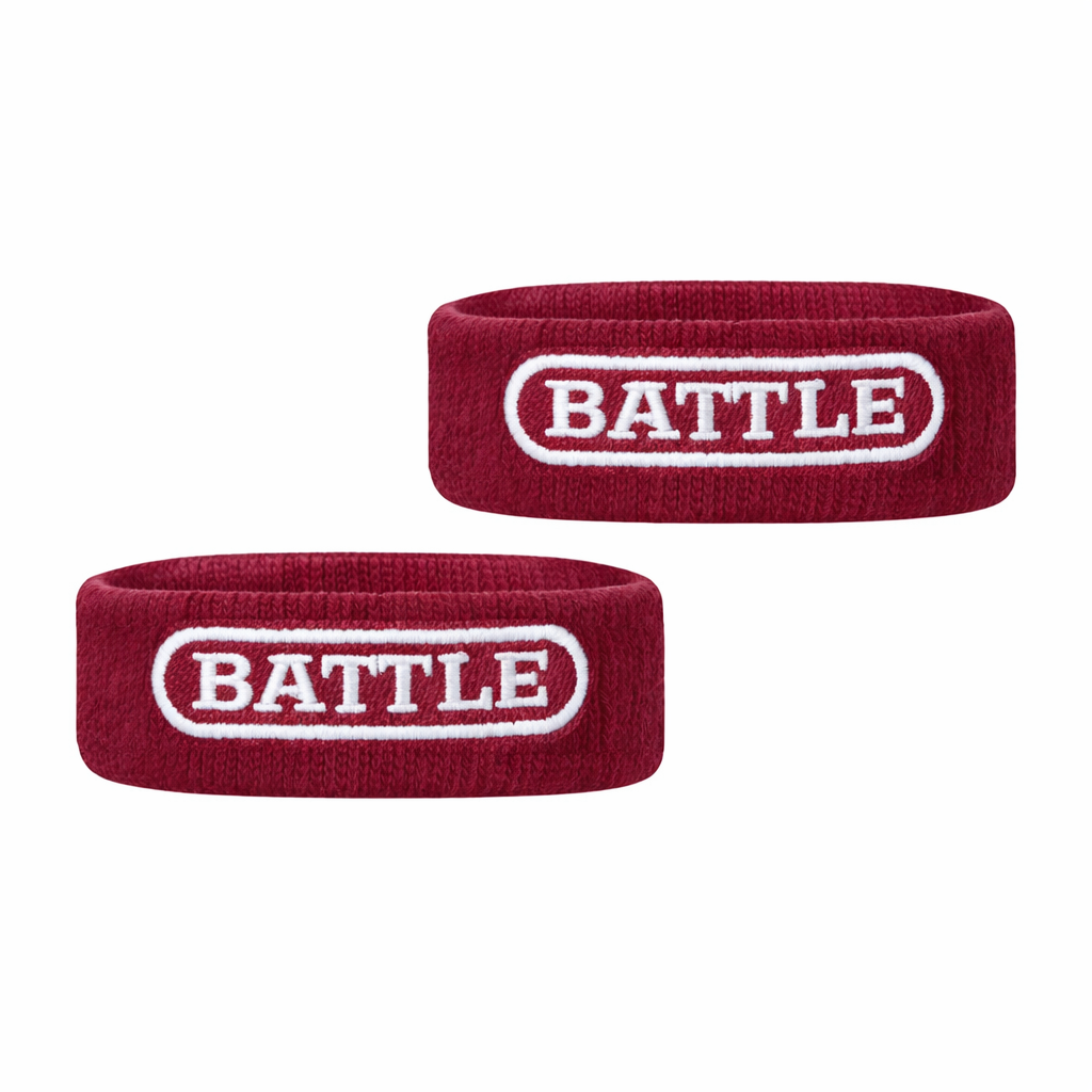 Battle Sports Football Arm Bands, 2 Pack, 7 Colors - Maroon