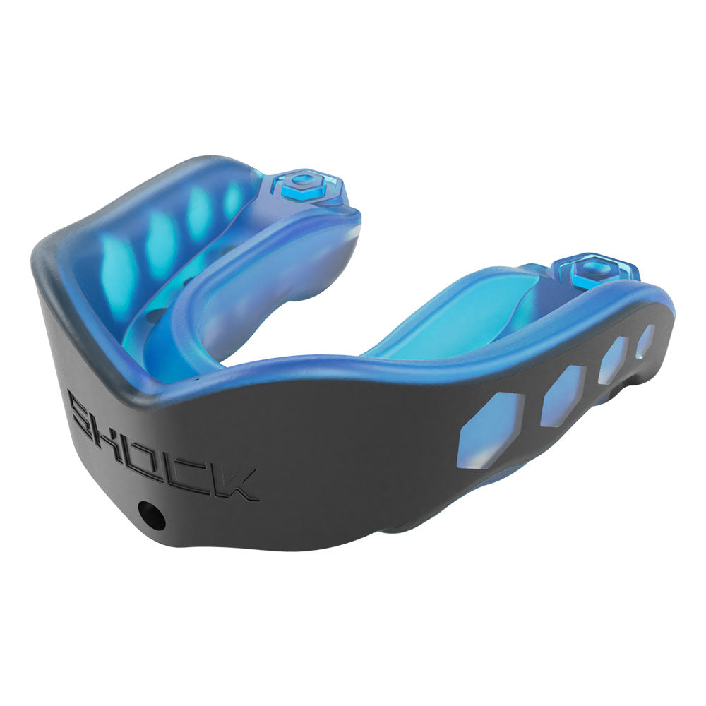 Shock Doctor Gel Max Mouthguard, Blue/Black, Adult & Youth