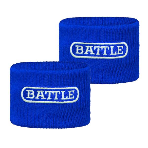 Battle Sports Football Wrist Bands, 2.5 in, 2 Pack, 8 Colors - Royal Blue