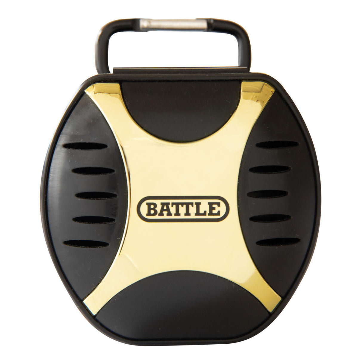 Battle Sports Mouthguard Case, Hard-Shell Flip-Top, 2 Colors - Black / Gold