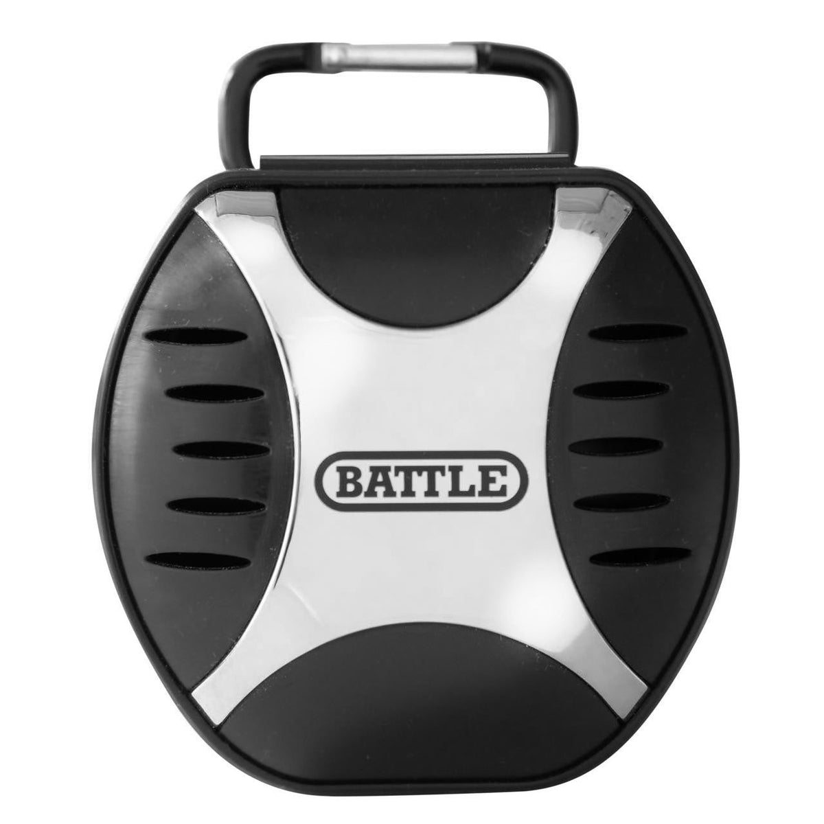 Battle Sports Mouthguard Case, Hard-Shell Flip-Top, 2 Colors - Black / Silver