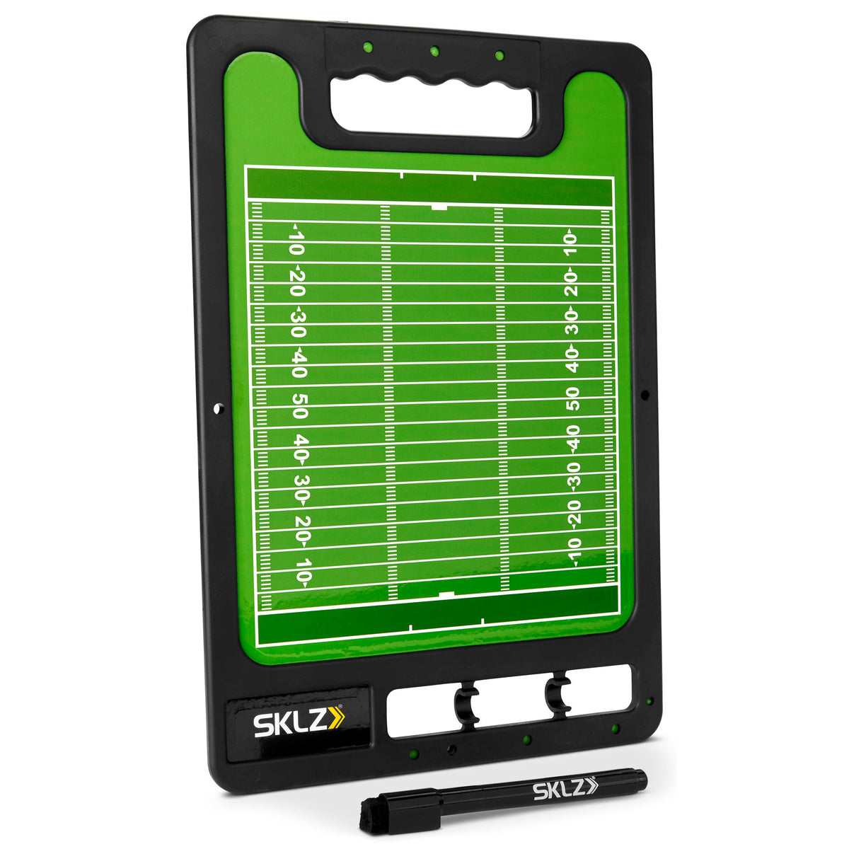 SKLZ Football Coaches Board, Two-Sided Dry Erase with Marker