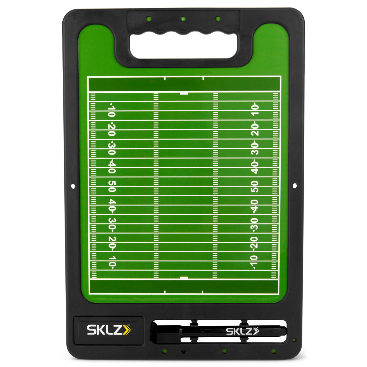 SKLZ Football Coaches Board, Two-Sided Dry Erase with Marker