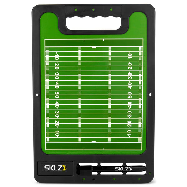 SKLZ Football Coaches Board, Two-Sided Dry Erase with Marker